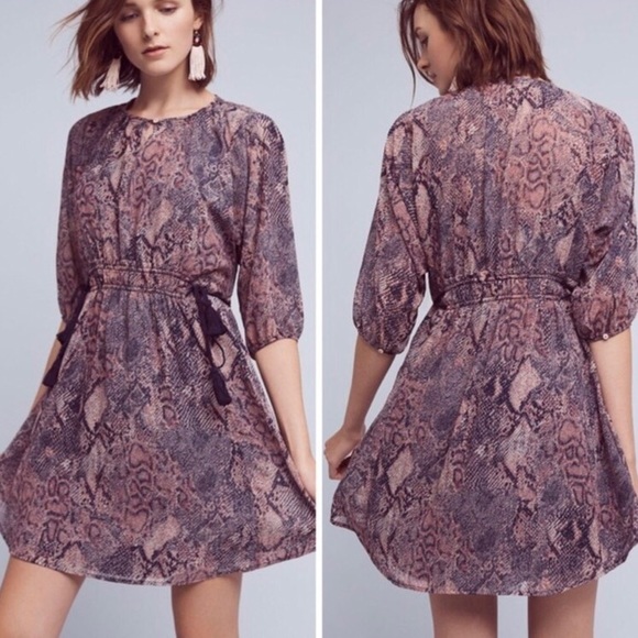 Anthropologie Dresses & Skirts - Anthropologie Floreat snakeskin print dress